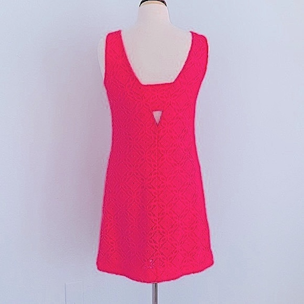 Lilly Pulitzer Callie Trellis Knit Lace Shift Dress - Picture 9 of 16